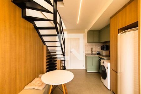 Sala/Cozinha de apartamento para alugar com 1 quarto, 37m² em Novo Mundo, Curitiba
