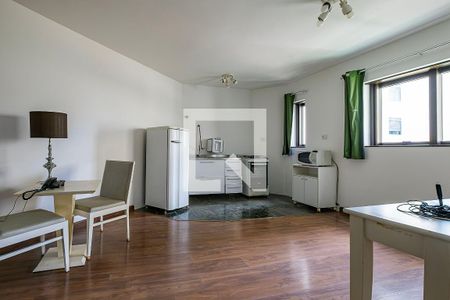 Sala/Cozinha de apartamento para alugar com 1 quarto, 50m² em Jardim Paulista, São Paulo