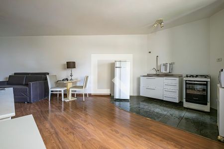 Sala/Cozinha de apartamento para alugar com 1 quarto, 50m² em Jardim Paulista, São Paulo