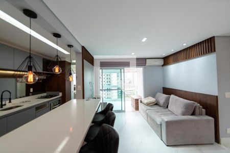 Sala_cozinha - Conjugada de apartamento para alugar com 2 quartos, 70m² em Alphaville, Barueri
