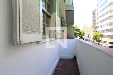 Varanda da Sala de apartamento para alugar com 3 quartos, 83m² em Centro, Belo Horizonte