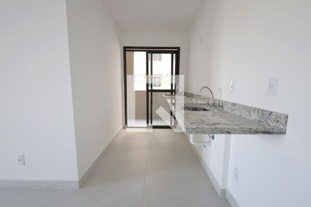 Cozinha e Área de Serviço de apartamento à venda com 2 quartos, 56m² em Parque das Nações, Santo André