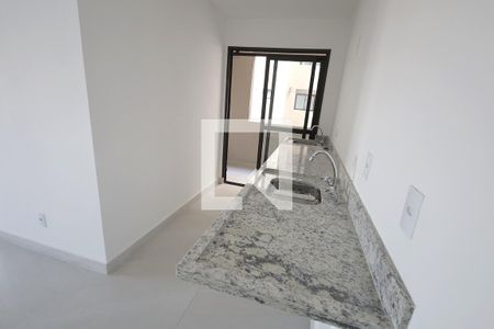 Cozinha e Área de Serviço de apartamento à venda com 2 quartos, 56m² em Parque das Nações, Santo André