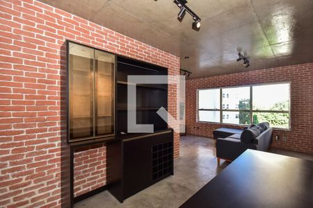 Sala de apartamento à venda com 1 quarto, 70m² em Panamby, São Paulo