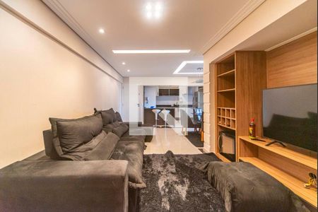 Sala de apartamento à venda com 3 quartos, 94m² em Campestre, Santo André