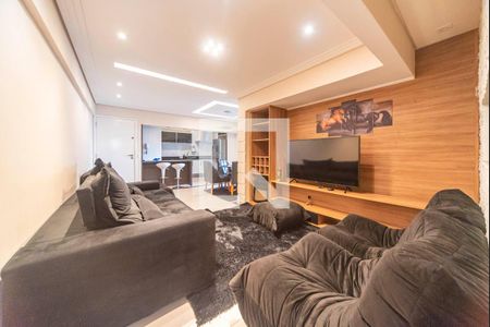 Sala de apartamento à venda com 3 quartos, 94m² em Campestre, Santo André