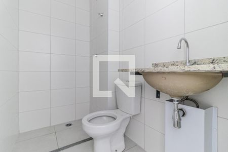 Banheiro de kitnet/studio à venda com 1 quarto, 20m² em República, São Paulo