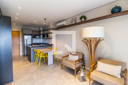 Sala de apartamento para alugar com 1 quarto, 45m² em Centro de Apoio I (alphaville), Santana de Parnaíba