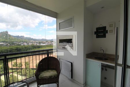 Sala - Varanda de apartamento para alugar com 3 quartos, 155m² em Barra Olímpica, Rio de Janeiro