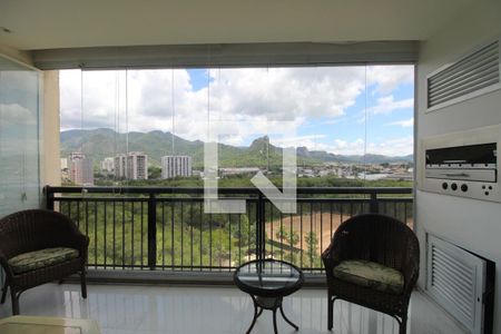 Sala - Varanda de apartamento para alugar com 3 quartos, 155m² em Barra Olímpica, Rio de Janeiro