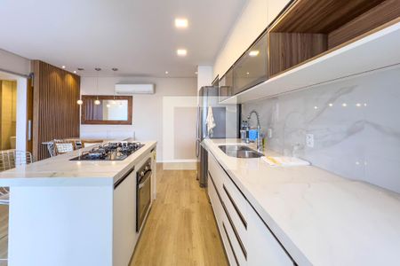 Sala e cozinha de apartamento para alugar com 2 quartos, 65m² em Jardim da Gloria, São Paulo