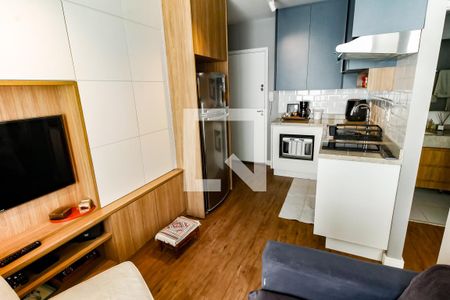 Sala de apartamento à venda com 1 quarto, 38m² em Real Parque, São Paulo