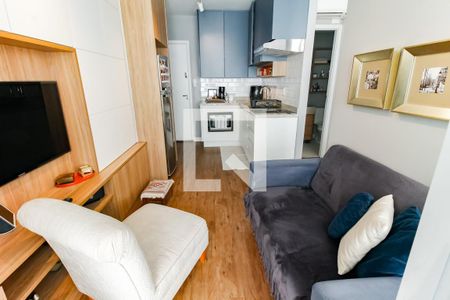 Sala de apartamento à venda com 1 quarto, 38m² em Real Parque, São Paulo