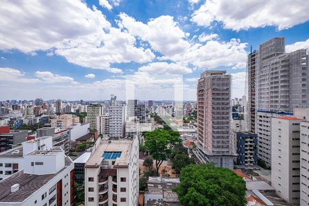 Sala/Cozinha - Vista de apartamento para alugar com 1 quarto, 29m² em Pinheiros, São Paulo