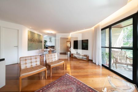 Sala de apartamento à venda com 3 quartos, 126m² em Santo Amaro, São Paulo