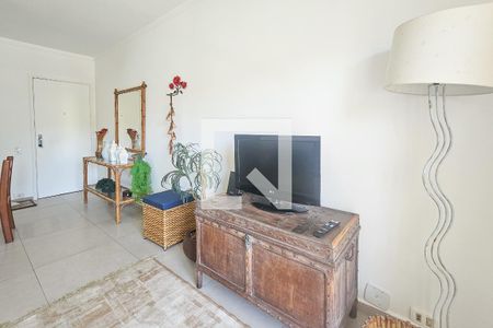 Sala de apartamento para alugar com 2 quartos, 80m² em Jardim Tres Marias, Guarujá