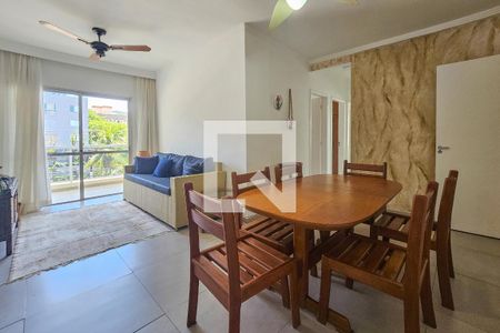 Sala de apartamento para alugar com 2 quartos, 80m² em Jardim Tres Marias, Guarujá