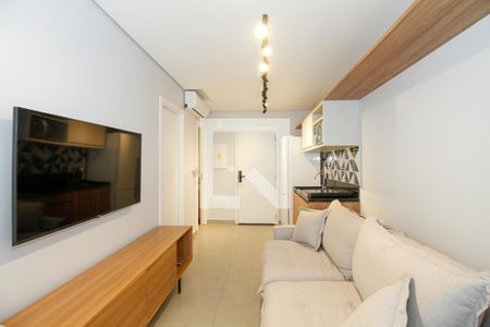 Sala e Cozinha de apartamento para alugar com 1 quarto, 35m² em Pinheiros, São Paulo