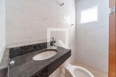 Banheiro  de apartamento à venda com 2 quartos, 84m² em Vila Linda, Santo André