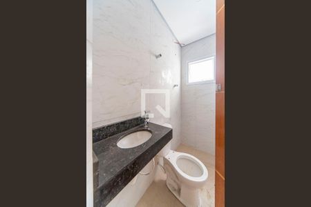 Banheiro  de apartamento à venda com 2 quartos, 84m² em Vila Linda, Santo André
