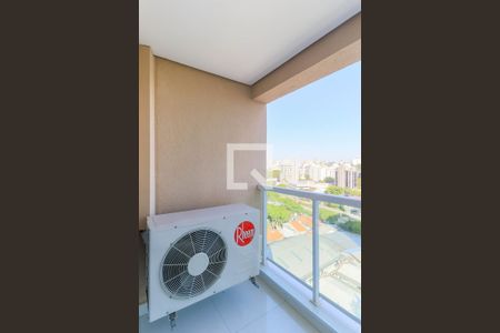Varanda da Sala de apartamento para alugar com 1 quarto, 38m² em Santo Amaro, São Paulo