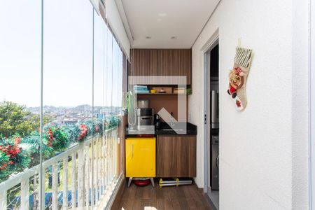Varanda da Sala  de apartamento para alugar com 2 quartos, 47m² em Vila Carmosina, São Paulo