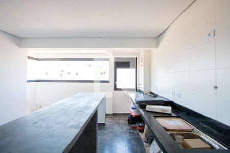 Sala/Cozinha/Área de serviço de apartamento para alugar com 2 quartos, 40m² em Jardim Cristiane, Santo André