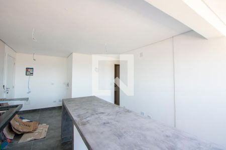 Sala/Cozinha/Área de serviço de apartamento para alugar com 2 quartos, 40m² em Jardim Cristiane, Santo André