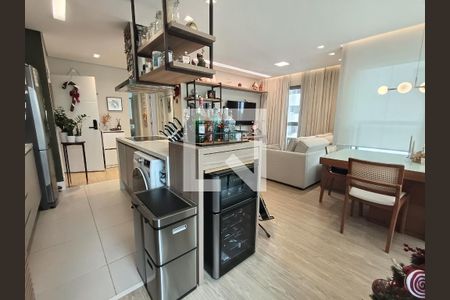 Sala - Cozinha Integrada de apartamento à venda com 1 quarto, 67m² em Vila Clementino, São Paulo