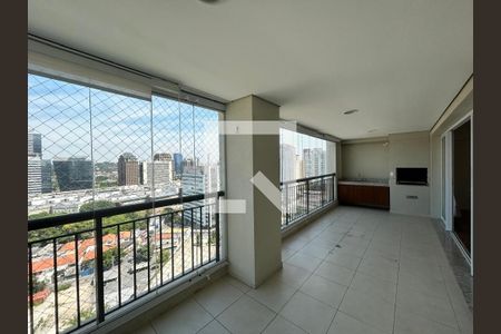 Varanda Gourmet de apartamento à venda com 3 quartos, 138m² em Santo Amaro, São Paulo