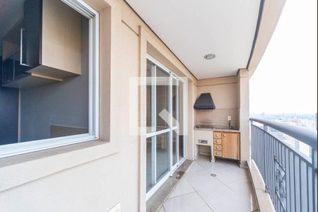 Varanda Gourmet de apartamento à venda com 3 quartos, 98m² em Vila Bastos, Santo André