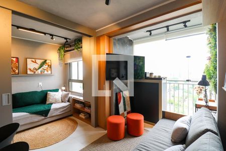 Sala de apartamento para alugar com 2 quartos, 47m² em Campo Belo, São Paulo