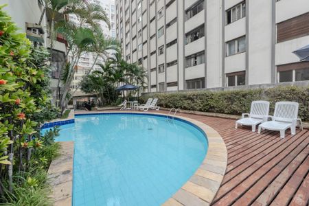 Apartamento para alugar com 34m², 1 quarto e 1 vaga Apartamento para alugar com 34m², 1 quarto e 1 vagaÁrea comum - Piscina