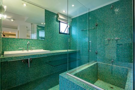 Banheiro Social de apartamento para alugar com 1 quarto, 62m² em Jardim Paulista, São Paulo