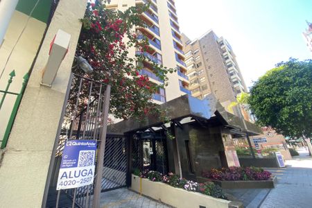 Studio para alugar com 55m², 1 quarto e 2 vagas Studio para alugar com 55m², 1 quarto e 2 vagasFachada - Placa