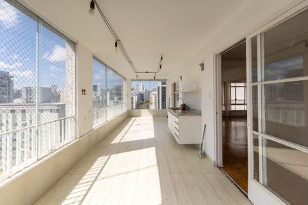 Varanda da Sala de apartamento para alugar com 3 quartos, 240m² em Santa Cecília, São Paulo