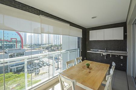 Varanda da Sala de apartamento para alugar com 1 quarto, 42m² em Centro, São Bernardo do Campo