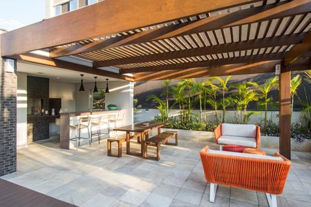 Apartamento para alugar com 42m², 1 quarto e 1 vaga Apartamento para alugar com 42m², 1 quarto e 1 vagaÁrea comum - Churrasqueira