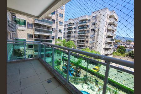 Varanda da Sala de apartamento à venda com 3 quartos, 77m² em Taquara, Rio de Janeiro
