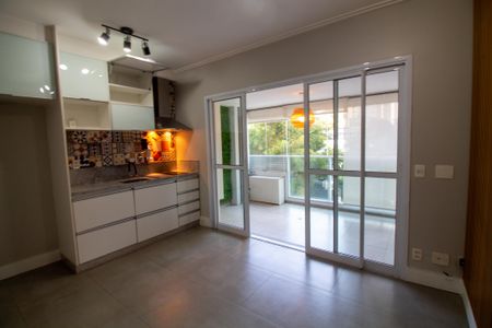 Sala de apartamento à venda com 1 quarto, 40m² em Brooklin Paulista, São Paulo