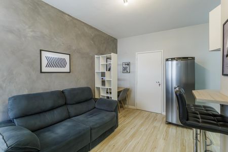 Sala de apartamento à venda com 1 quarto, 33m² em Indianópolis, São Paulo