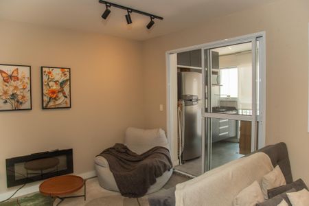 Sala de apartamento à venda com 1 quarto, 57m² em Jardim Novo Santo Amaro, São Paulo