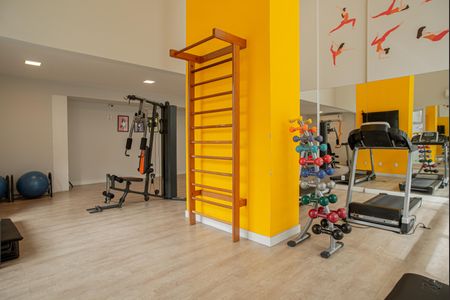 Studio para alugar com 28m², 1 quarto e sem vaga Studio para alugar com 28m², 1 quarto e sem vagaÁrea comum - Academia