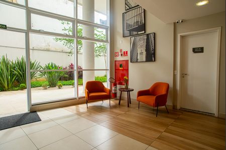 Studio para alugar com 28m², 1 quarto e sem vaga Studio para alugar com 28m², 1 quarto e sem vagaÁrea comum - Hall Social