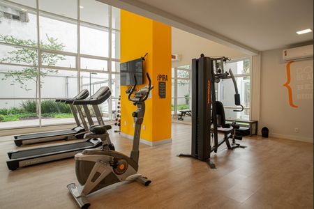 Studio para alugar com 28m², 1 quarto e sem vaga Studio para alugar com 28m², 1 quarto e sem vagaÁrea comum - Academia