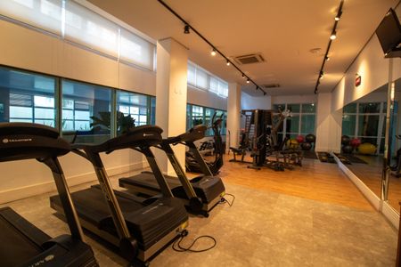 Apartamento para alugar com 40m², 1 quarto e 1 vaga Apartamento para alugar com 40m², 1 quarto e 1 vagaÁrea comum - Academia