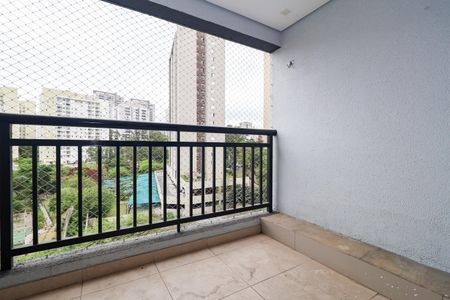 Varanda da Sala de apartamento para alugar com 3 quartos, 74m² em Vila Andrade, São Paulo