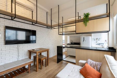 Sala de apartamento para alugar com 1 quarto, 30m² em Santa Cecília, São Paulo