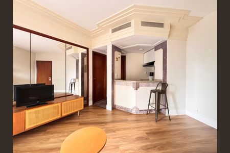 Sala de apartamento para alugar com 1 quarto, 45m² em Jardim Paulistano, São Paulo
