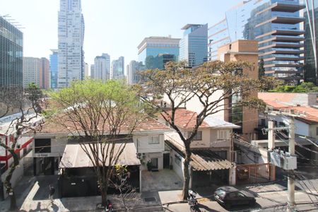 Vista Sala de apartamento à venda com 1 quarto, 70m² em Vila Nova Conceição, São Paulo